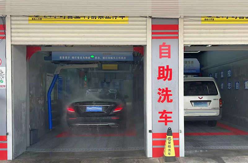 老客戶回訪之河北蔚縣S-9018獅子座PLUS智能洗車機(jī)